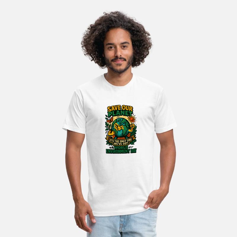 Bold Earth Activist Retro Design World Environment