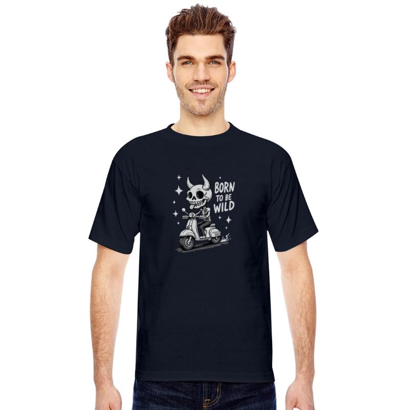 Born to Be Wild - Skull Devil on Scooter