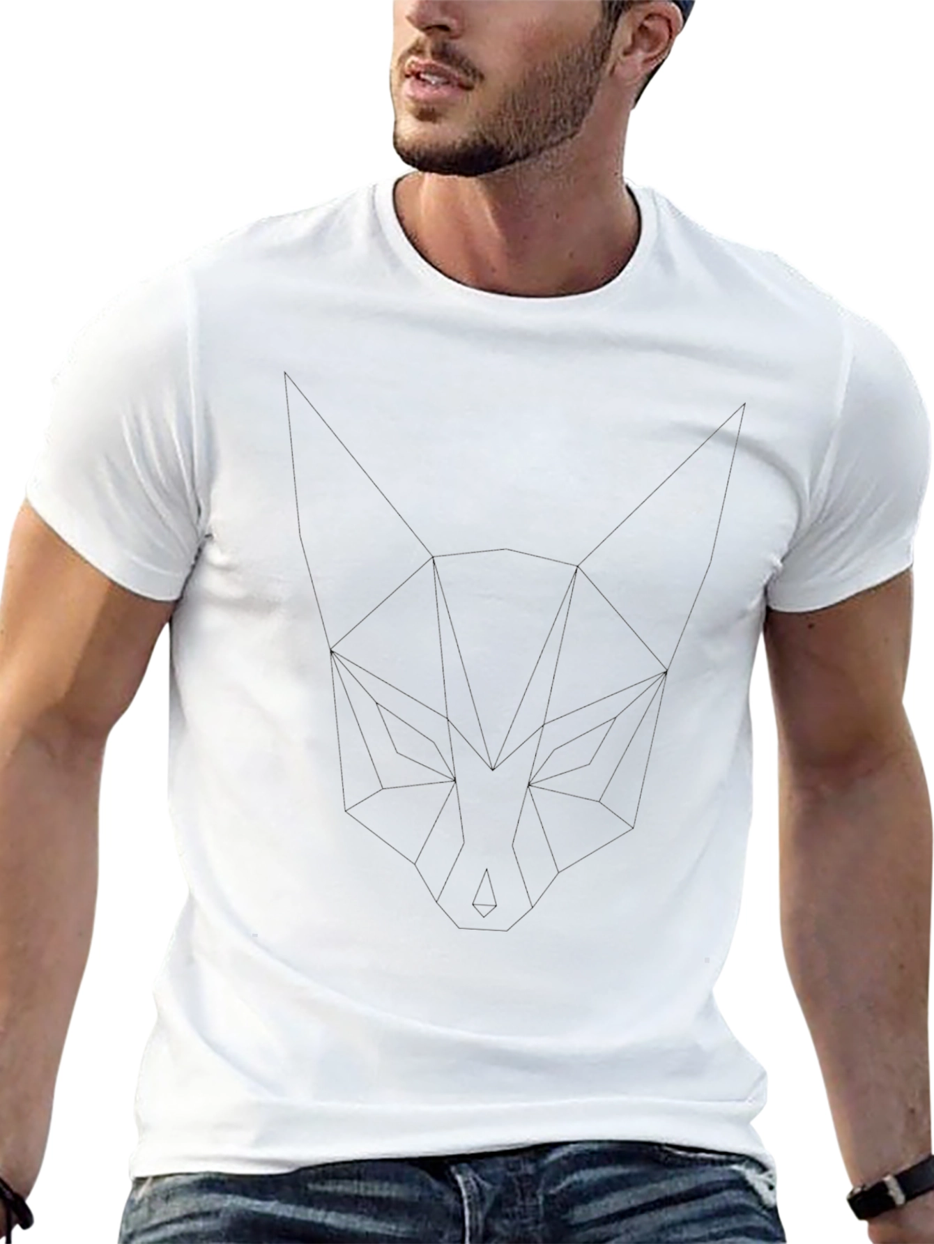 Mens Classic Black Crew Neck T-Shirt