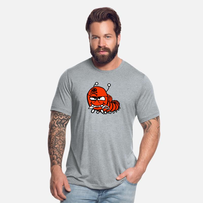 Caterpillar Evil Pirate Sailor Funny Cute Comic