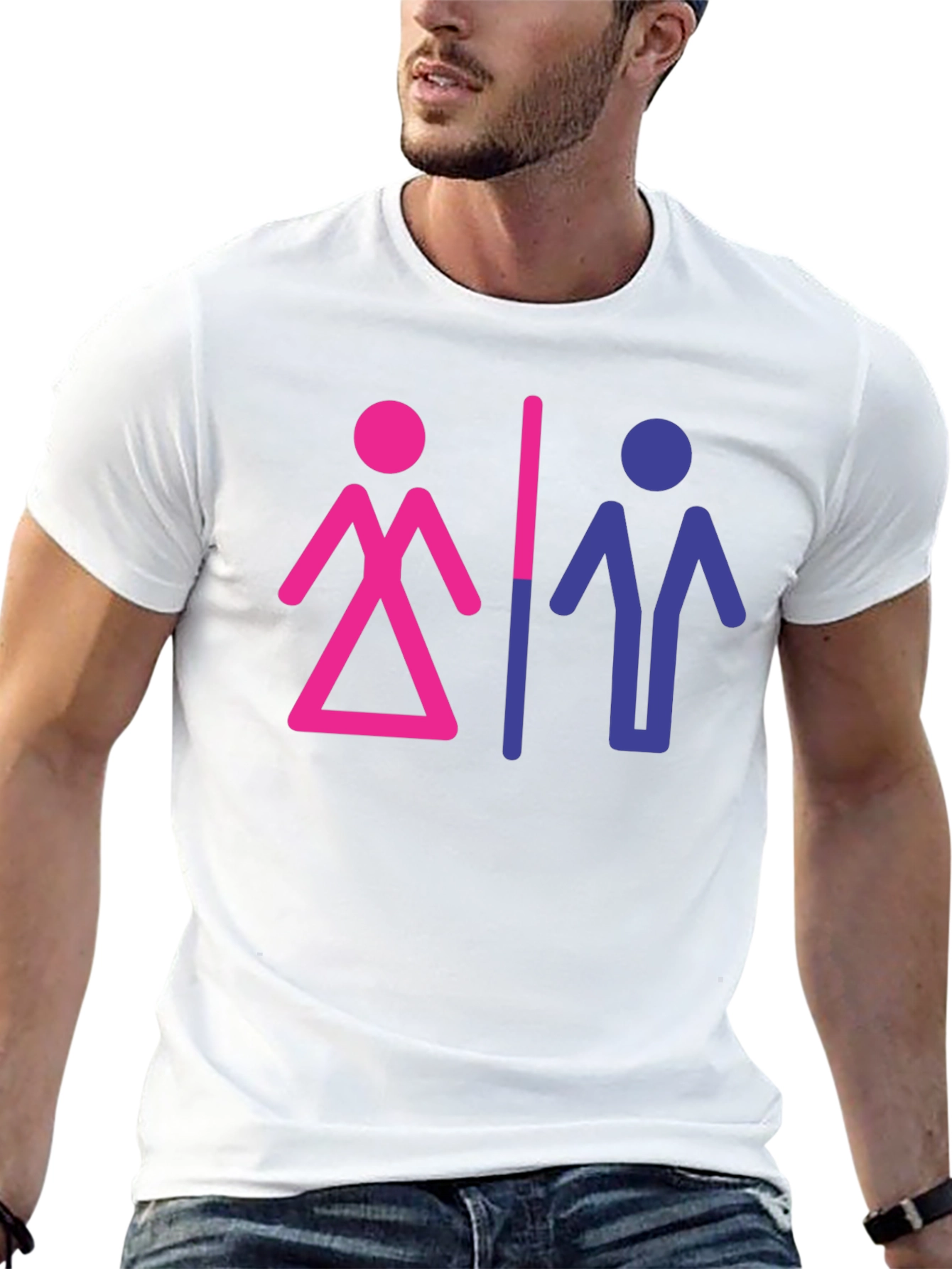 Bisexual Pride Symbol Graphic Tee - Unisex T-Shirt