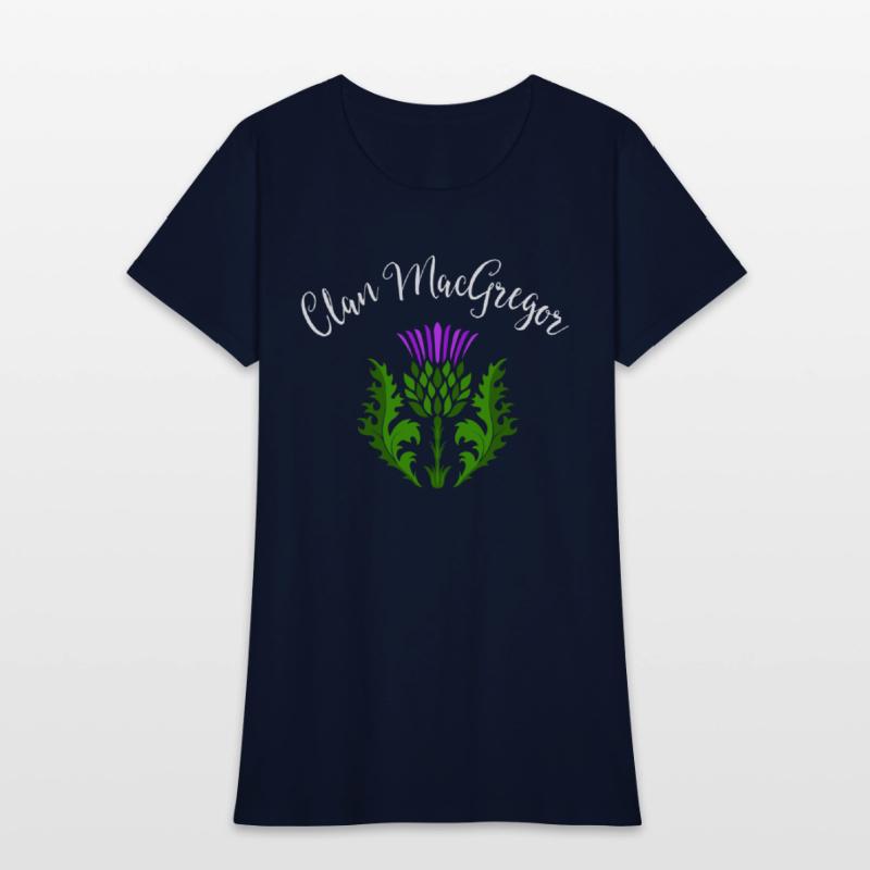 Clan MacGregor Surname Thistle Flower Scottish