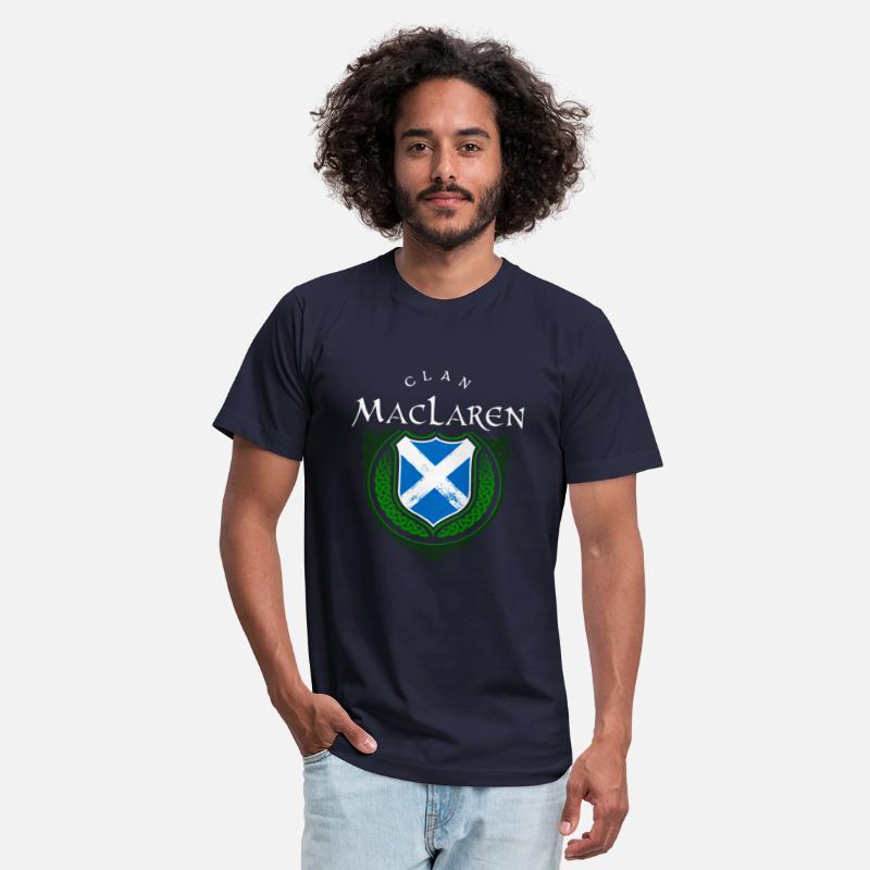 Clan Maclaren Surname Scottish Flag Cross Shield