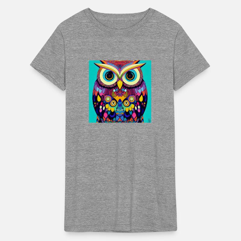 Colorful Owl Portrait Illustration - Bird Lover