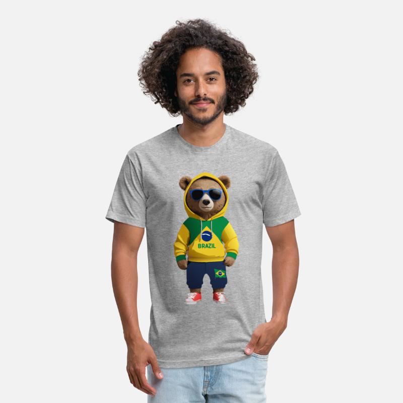 Cool Brazil Bear: The Ultimate Soccer Fan