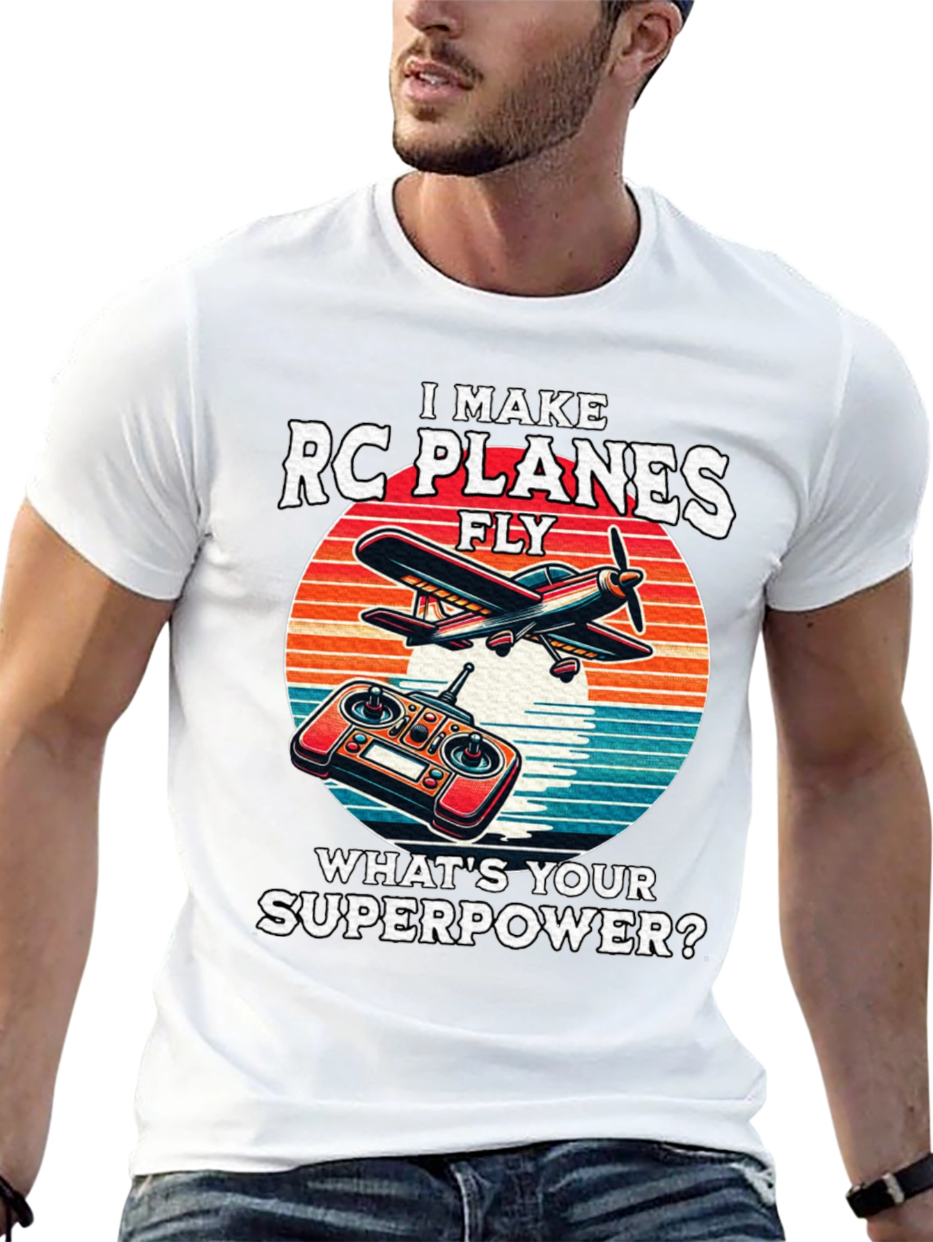 RC Planes Superpower Graphic Tee