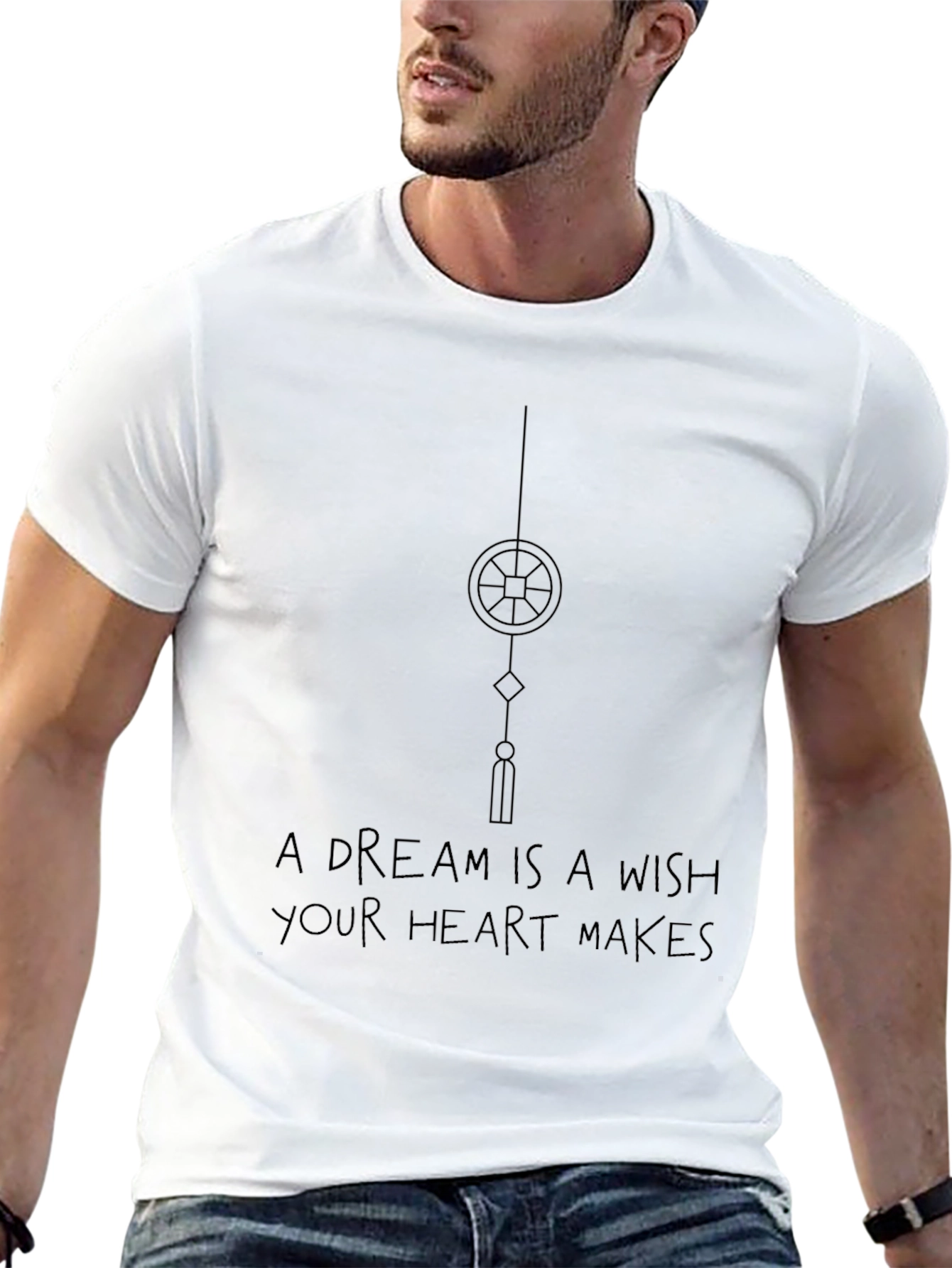 Dream Wish Heart T-Shirt - Soft Black Tee