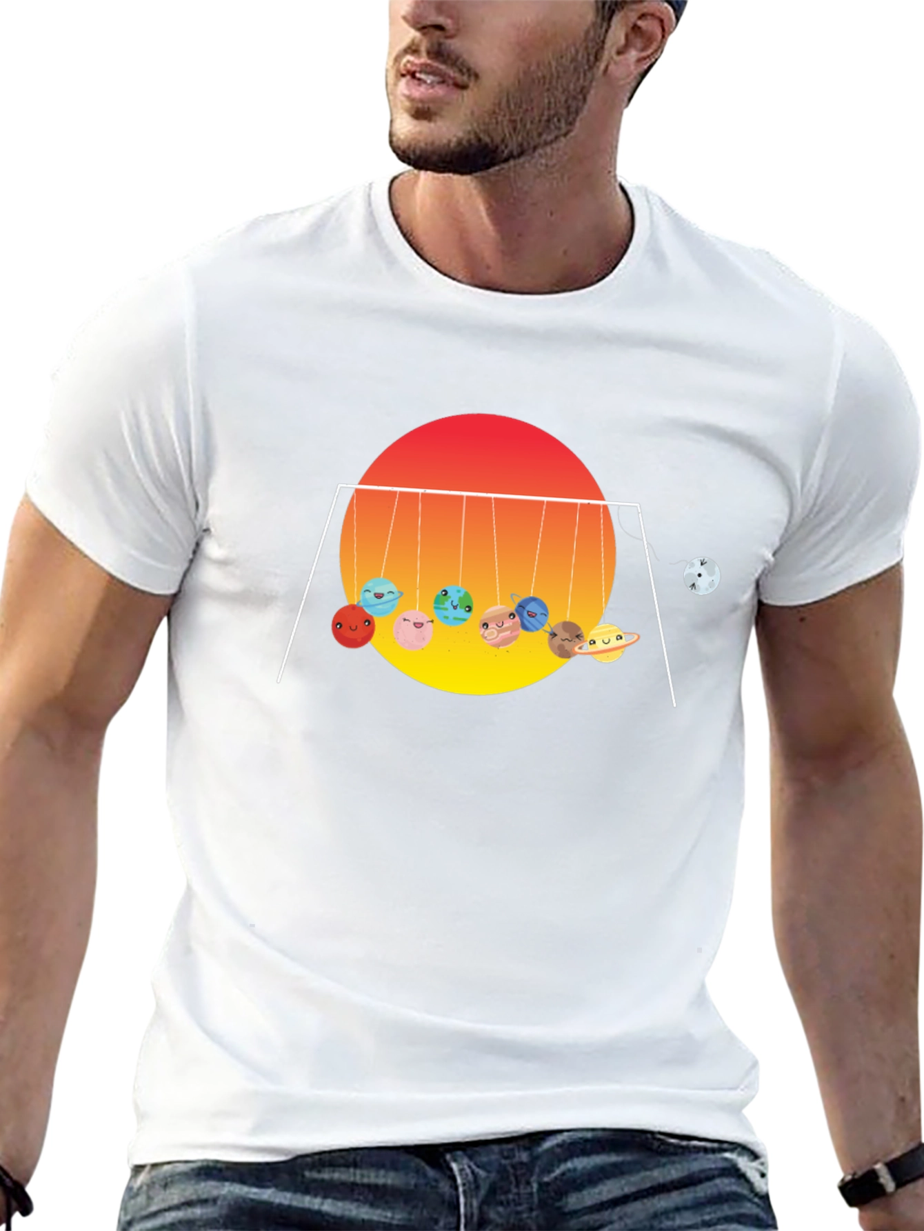 Planetary Newtons Cradle Graphic Tee