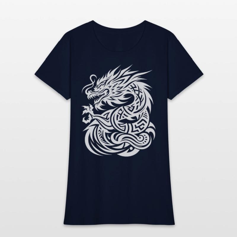Dragon Tribal Tattoo Elegant Artistic Design