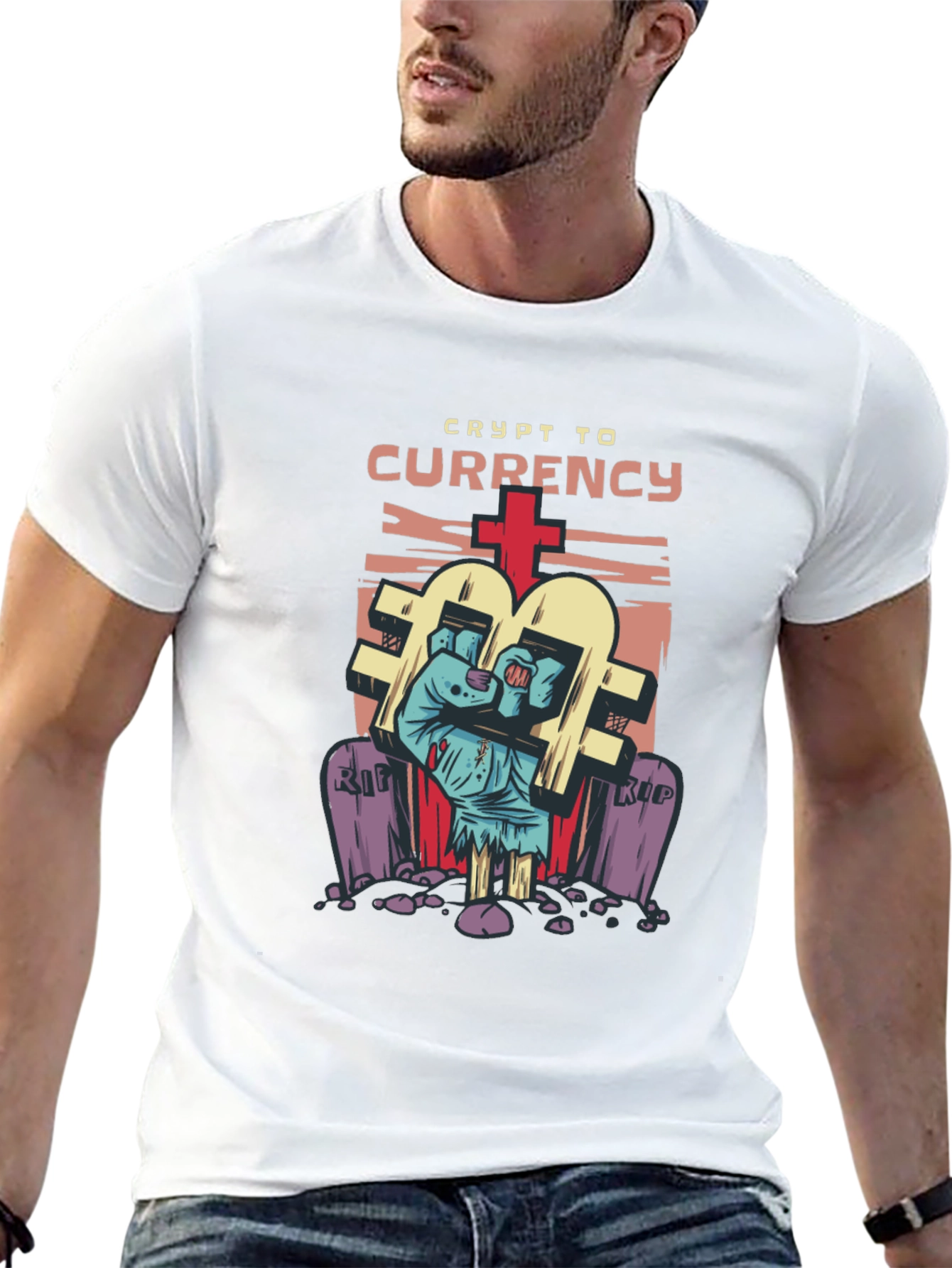 Crypto Currency T-Shirt - Zombie Hand