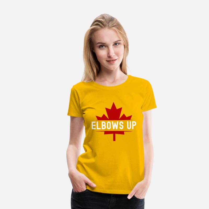 Elbows Up Canada Maple Leaf - Never 51st State