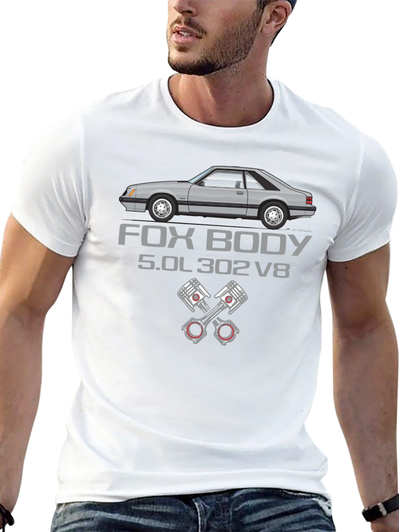 Fox Body 5.0L 302 V8 Graphic T-Shirt