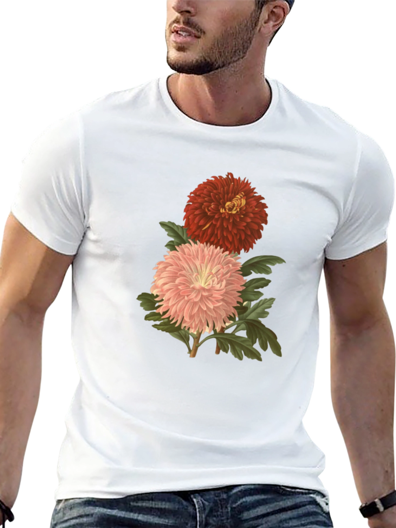 Floral Chrysanthemum Graphic Tee