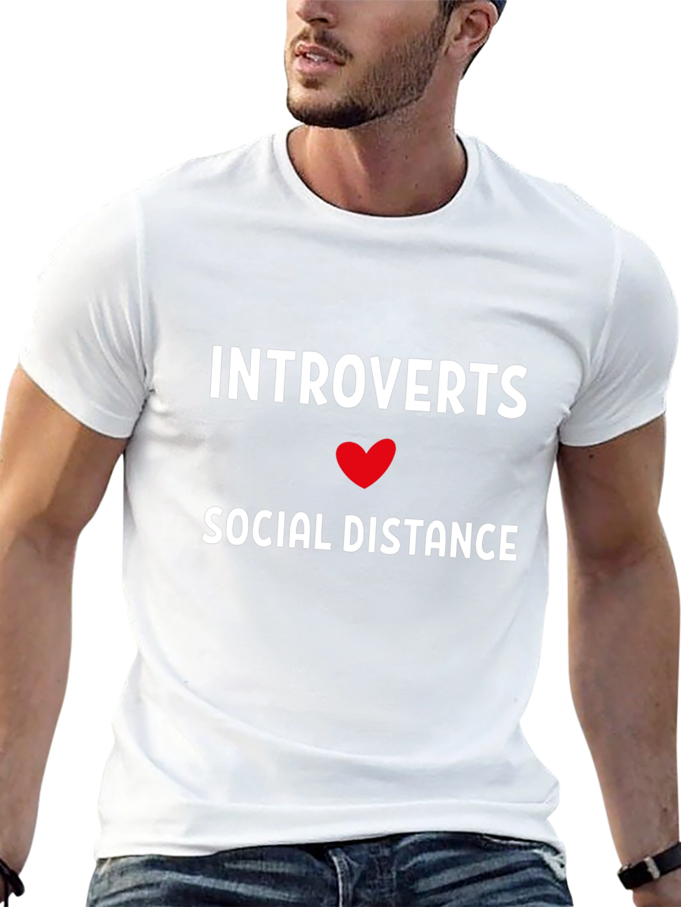 Introverts Social Distance Graphic Tee