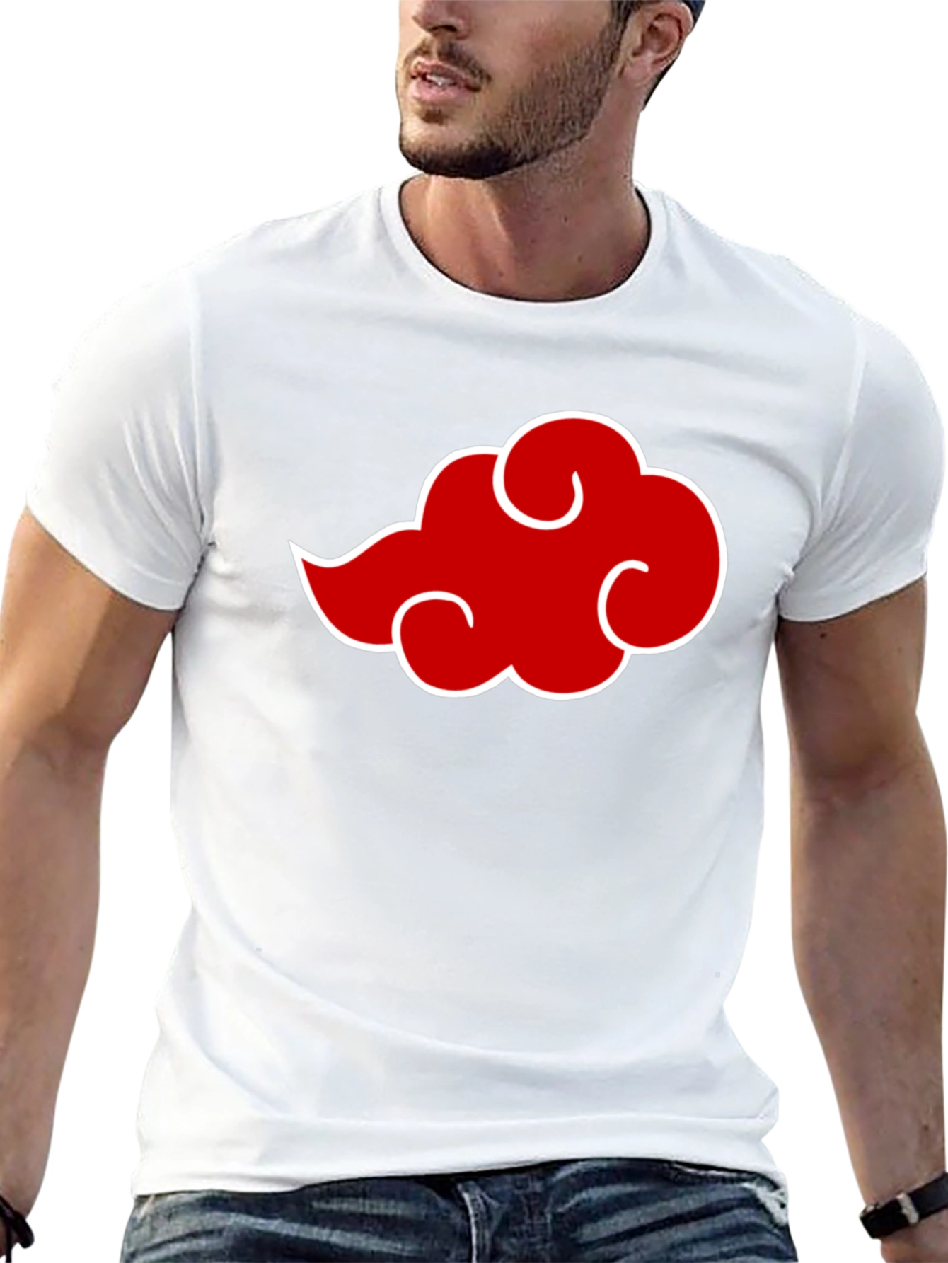 Akatsuki Cloud Anime T-Shirt - Classic Crew Neck Tee