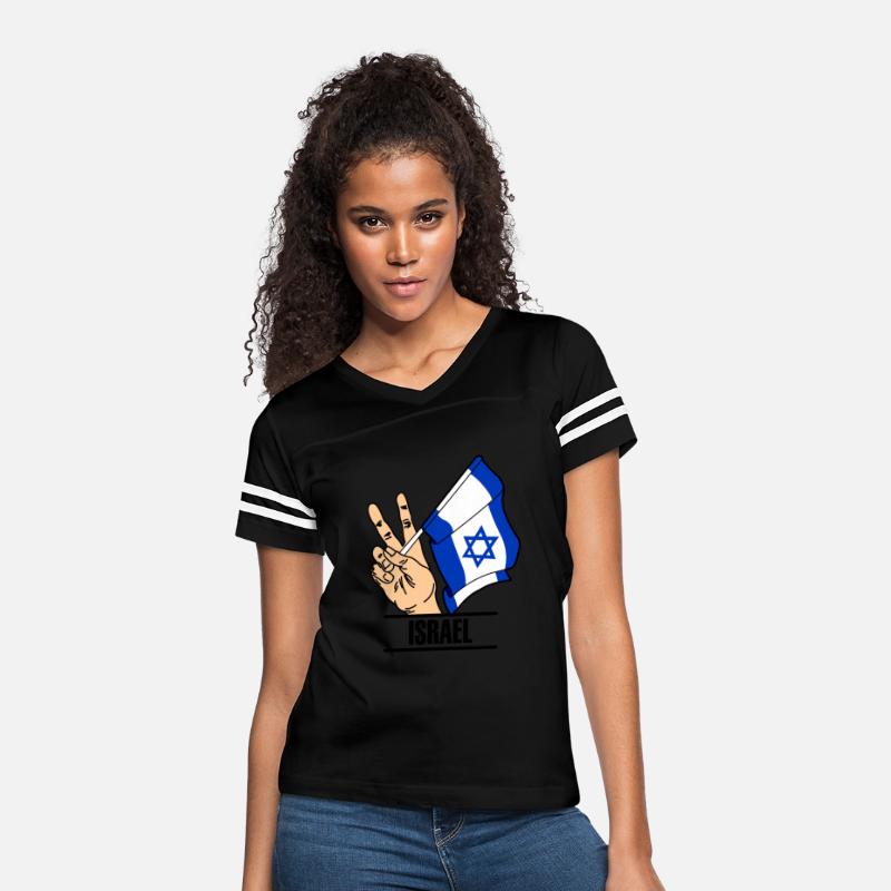 Flag Israel peace sign text 'ISRAEL'