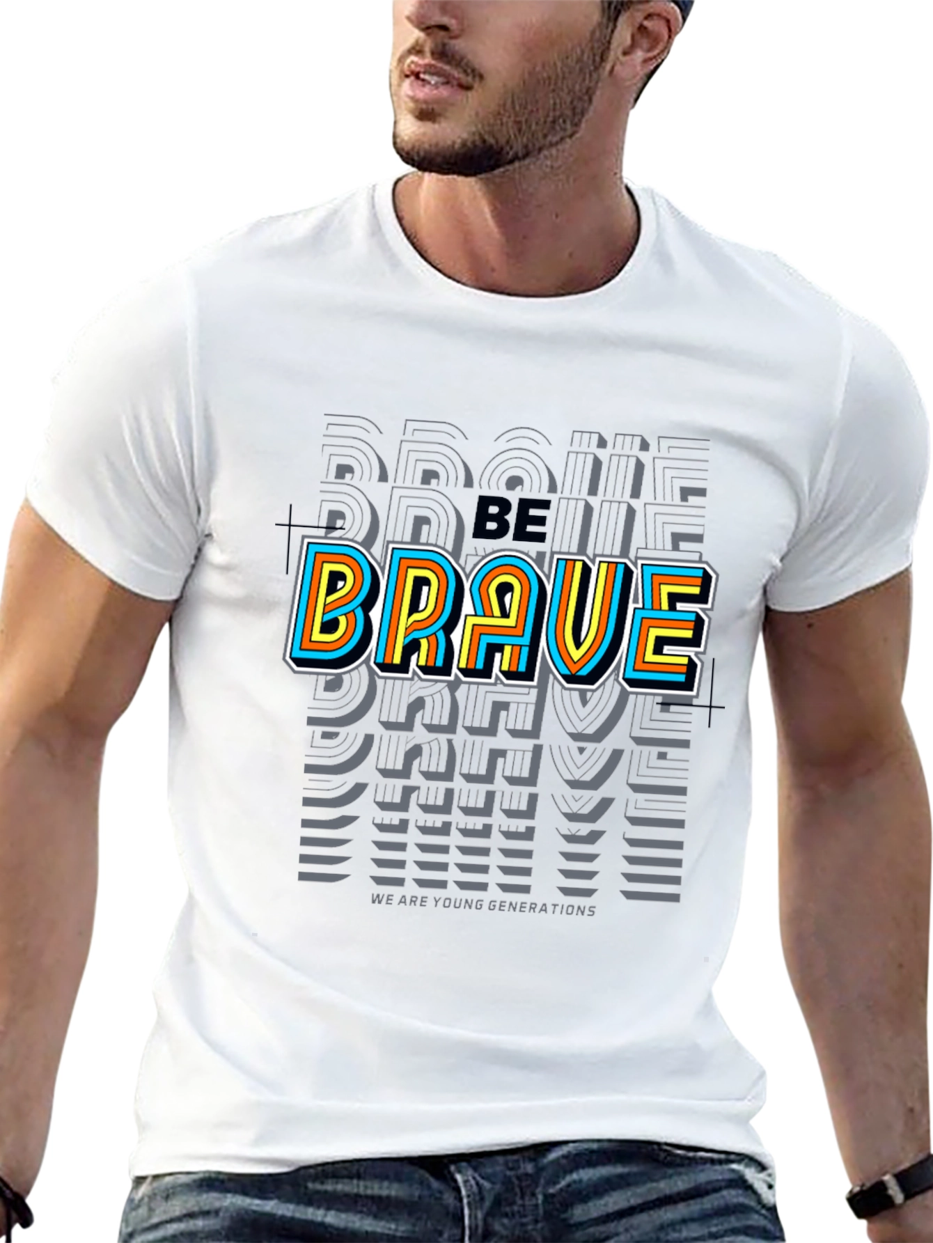 Be Brave Graphic Tee - Black