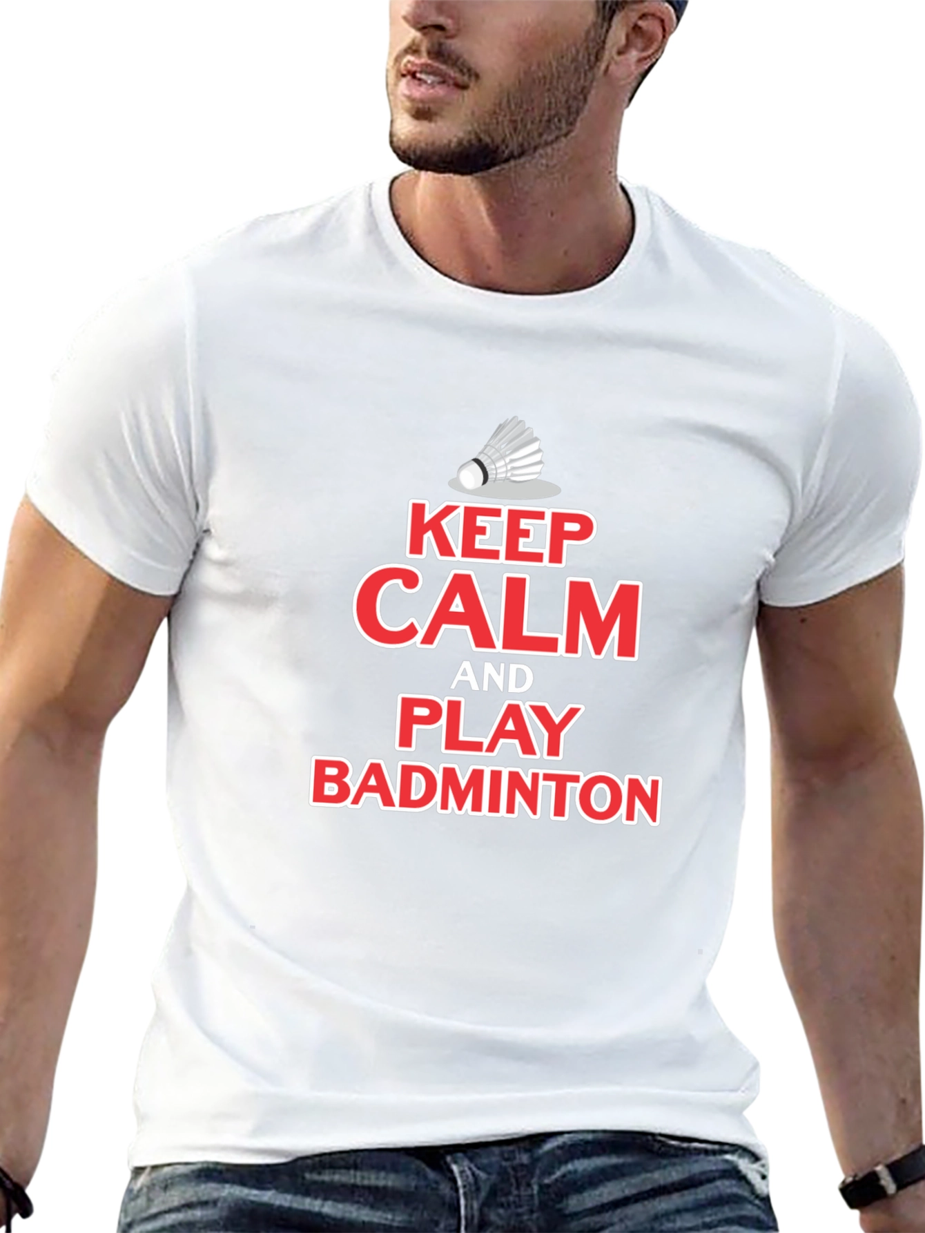 Keep Calm Play Badminton T-Shirt