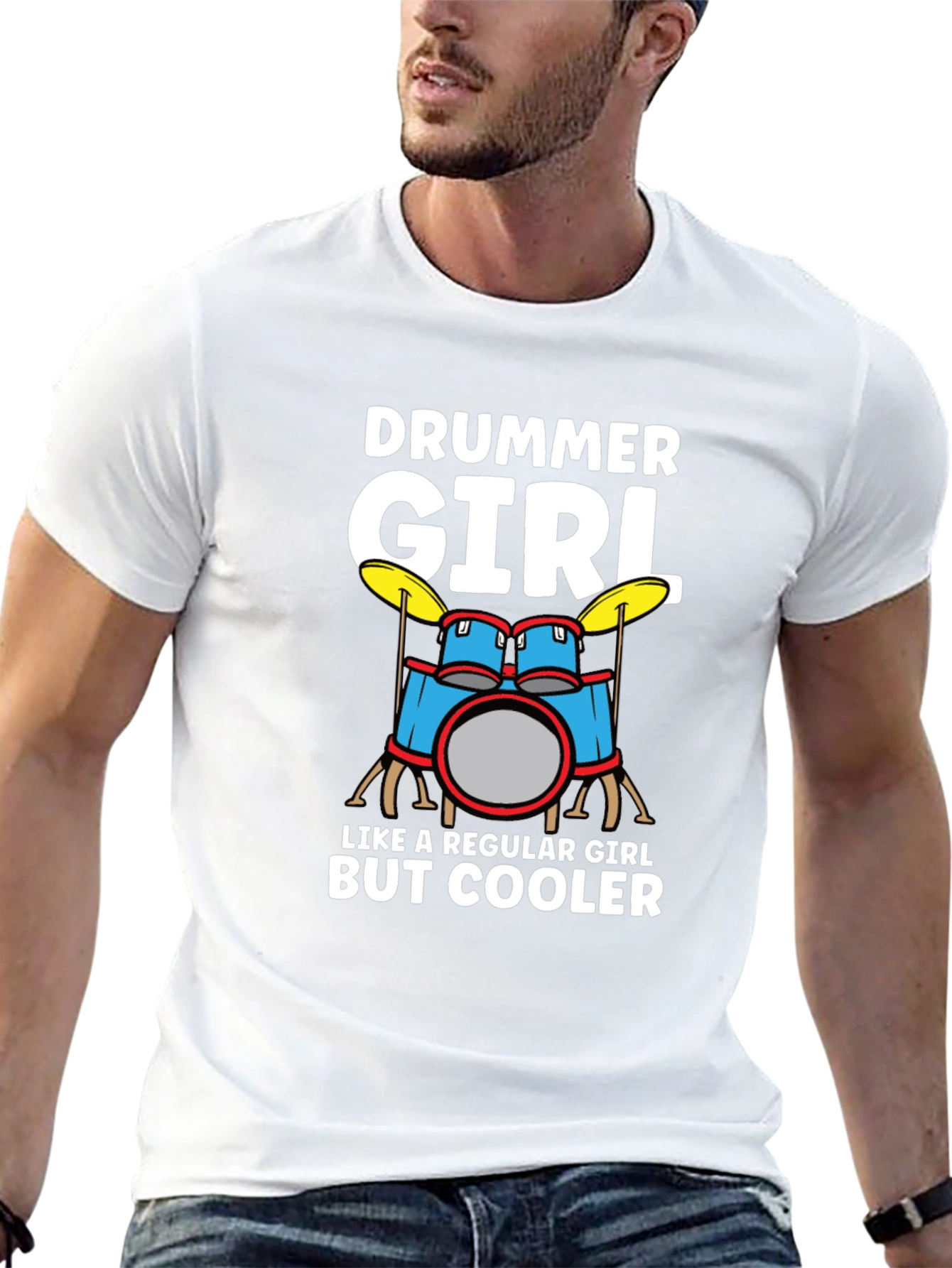 Drummer Girl T-Shirt - Music Lover Tee