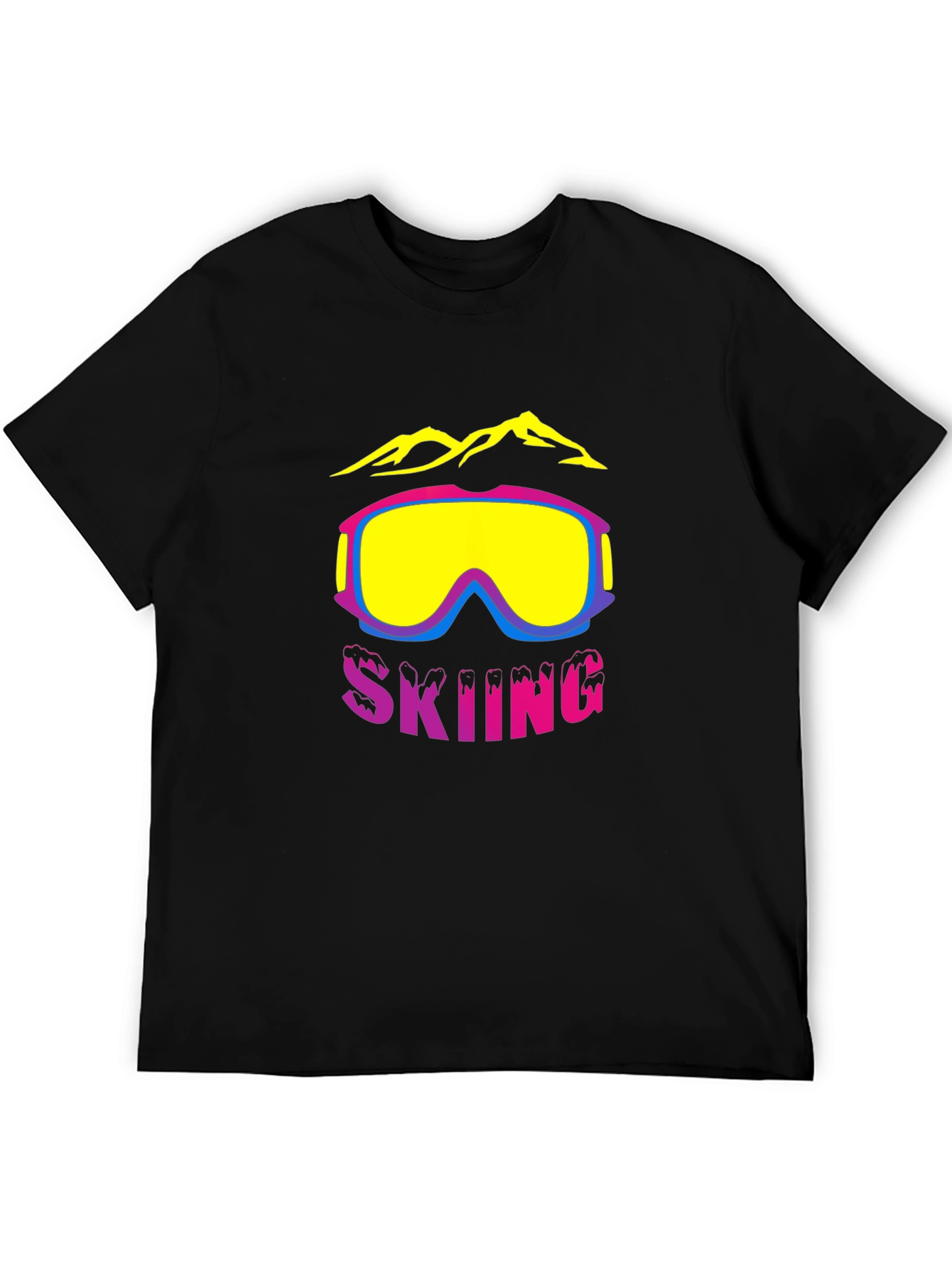 Skiing Goggles Mountain T-Shirt