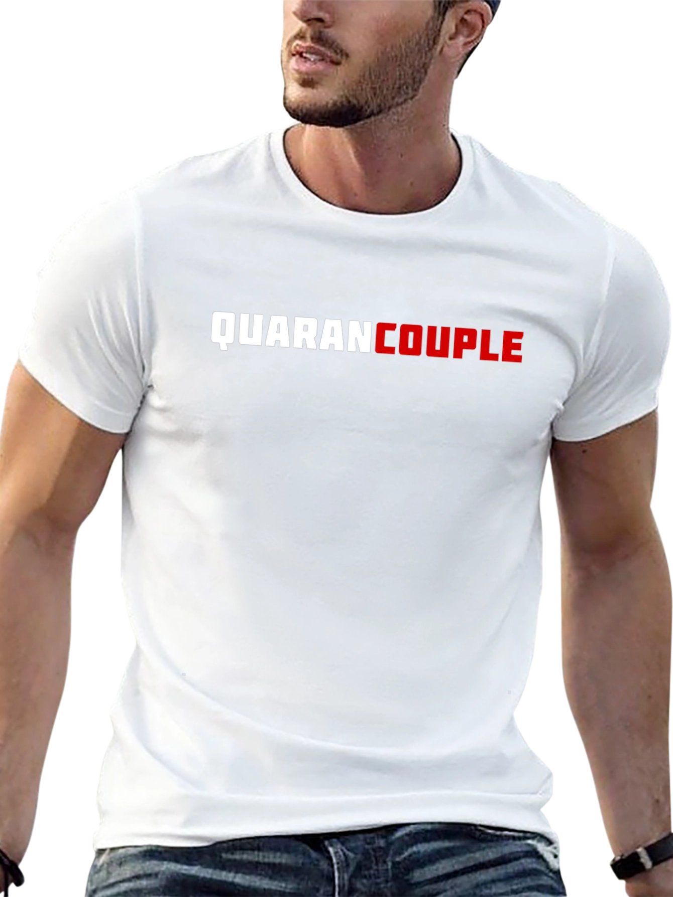 QuaranCouple T-Shirt - Black Cotton Blend