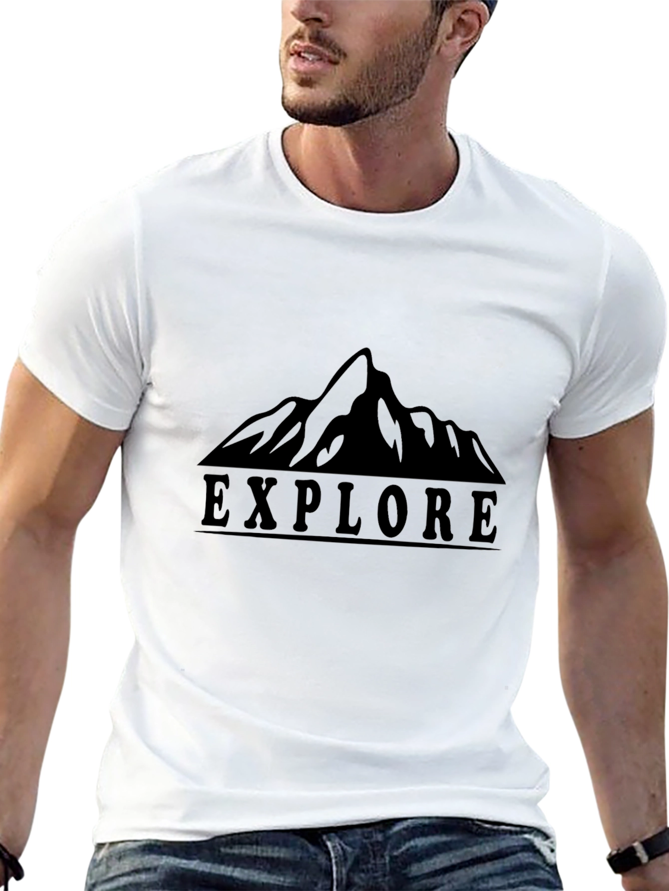 Explore Mountain Graphic Tee - Adventure Awaits!