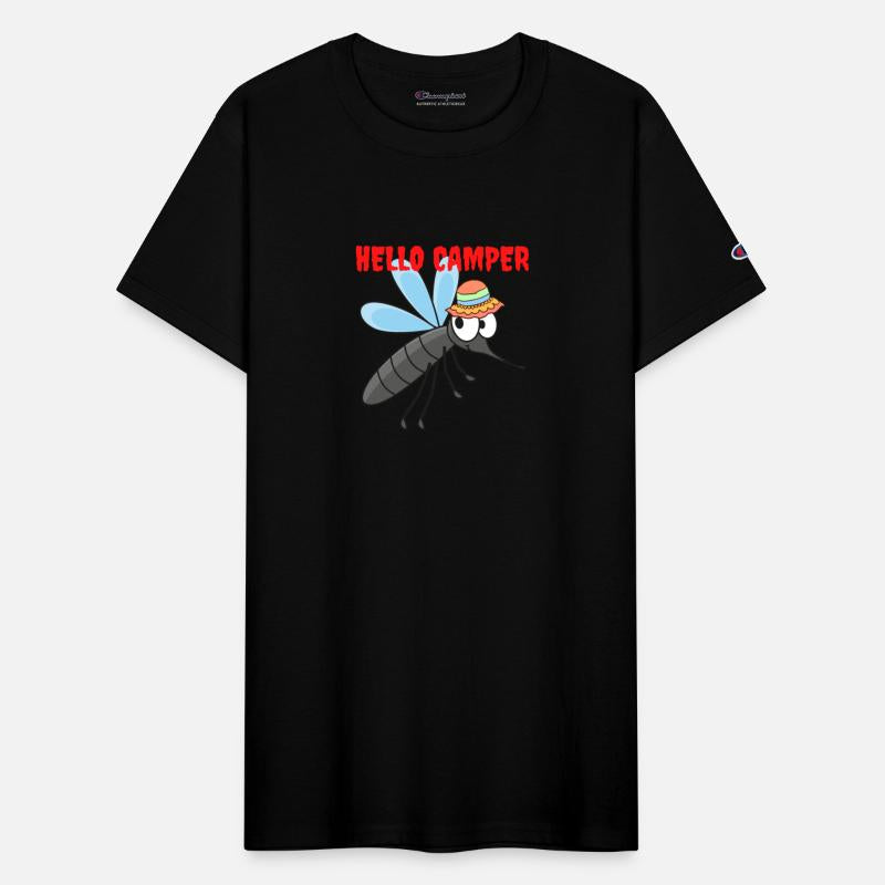 Hello camper | Cute mosquito with a colorful hat