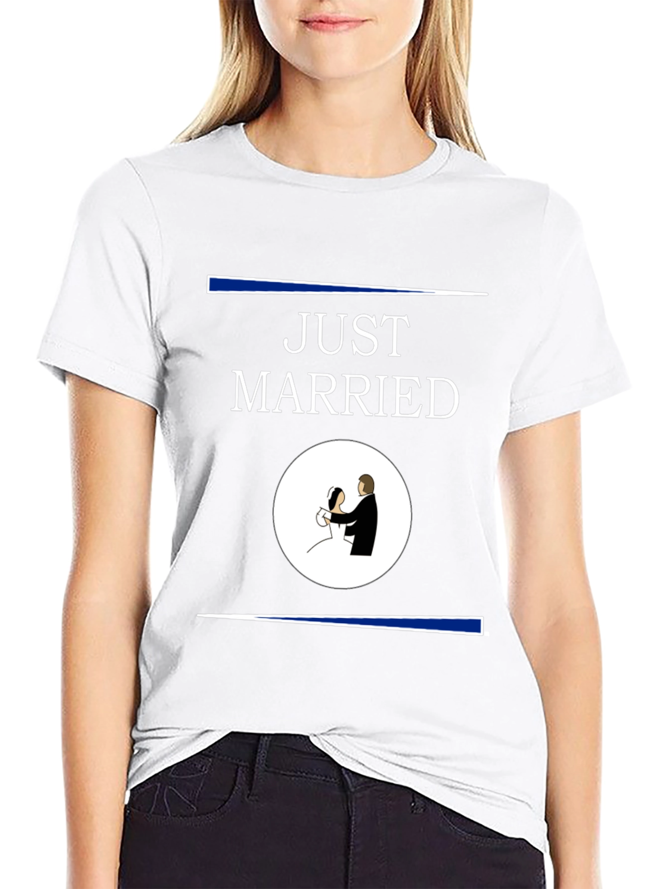 Just Married Graphic Tee - Newlywed Celebration