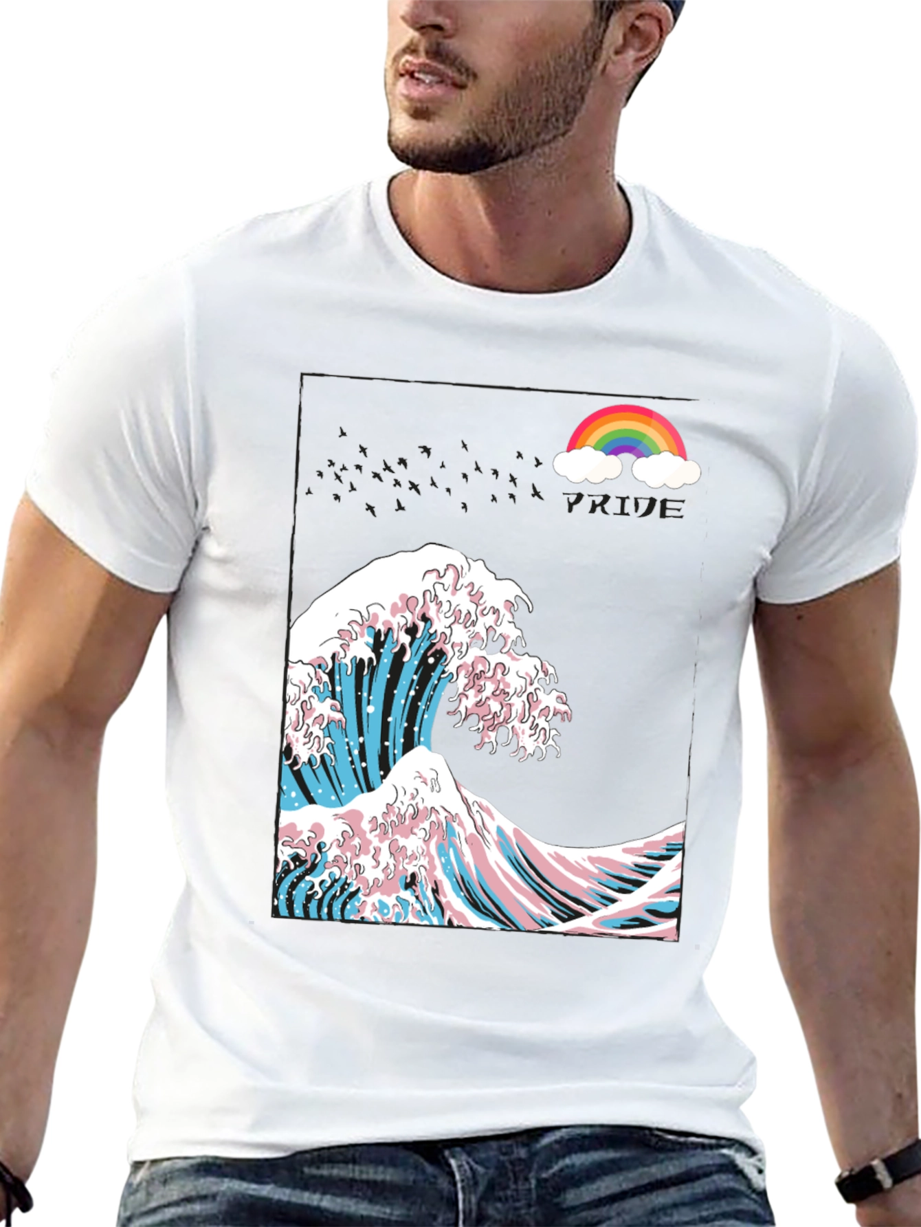 Trans Pride Great Wave Graphic Tee