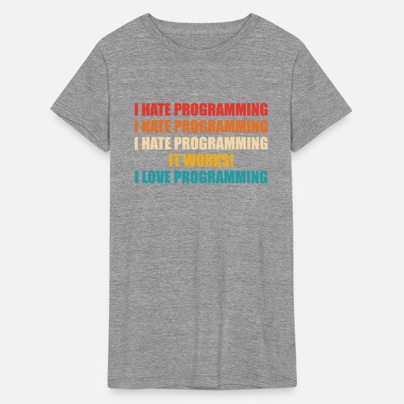 I Hate Programming Funny Retro Vintage