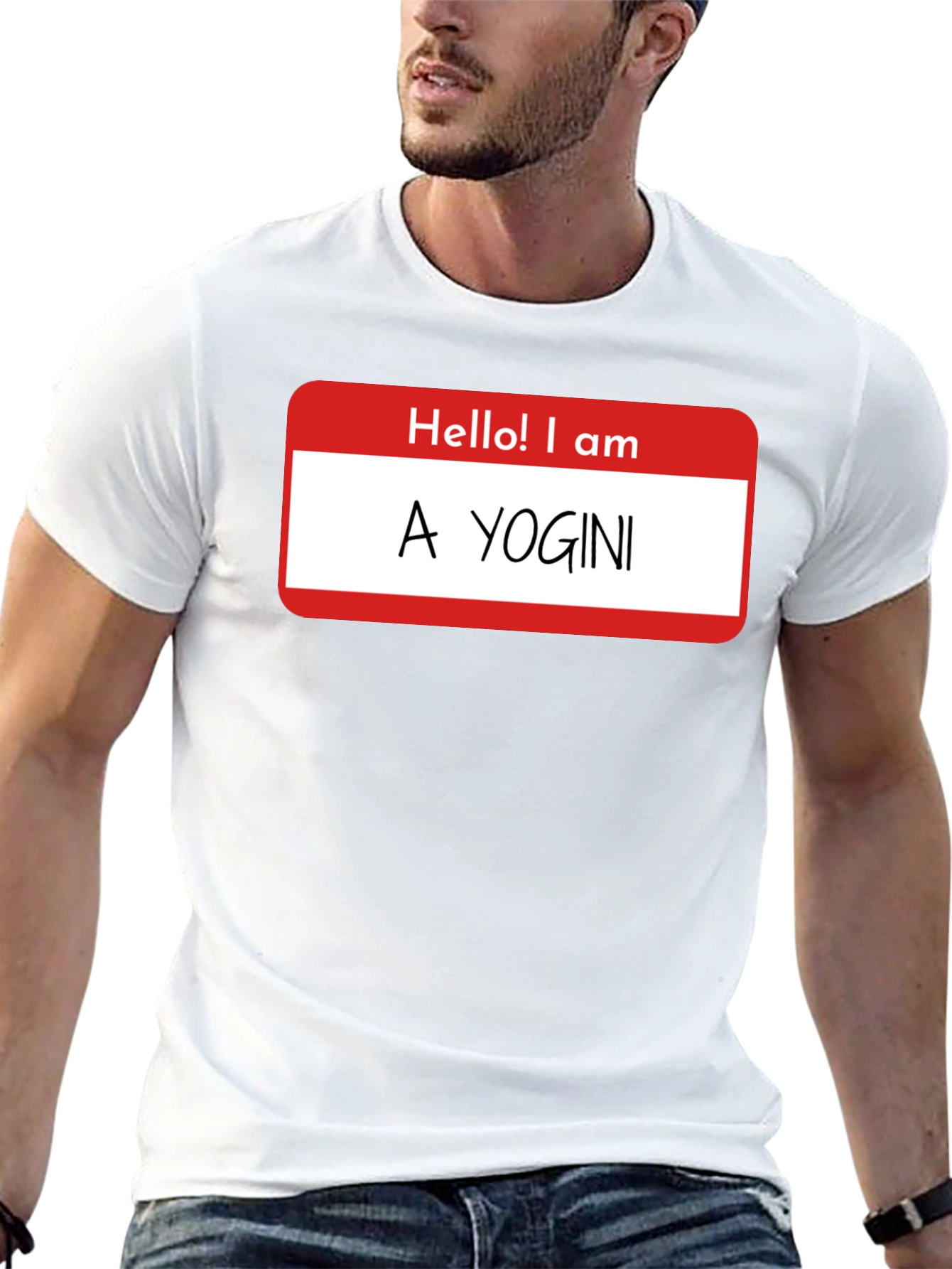 Funny Hello! I am A Yogini Graphic T-Shirt