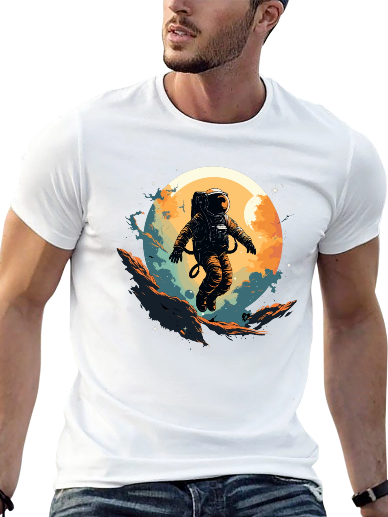 Astronaut Graphic Tee - Space Adventure Shirt