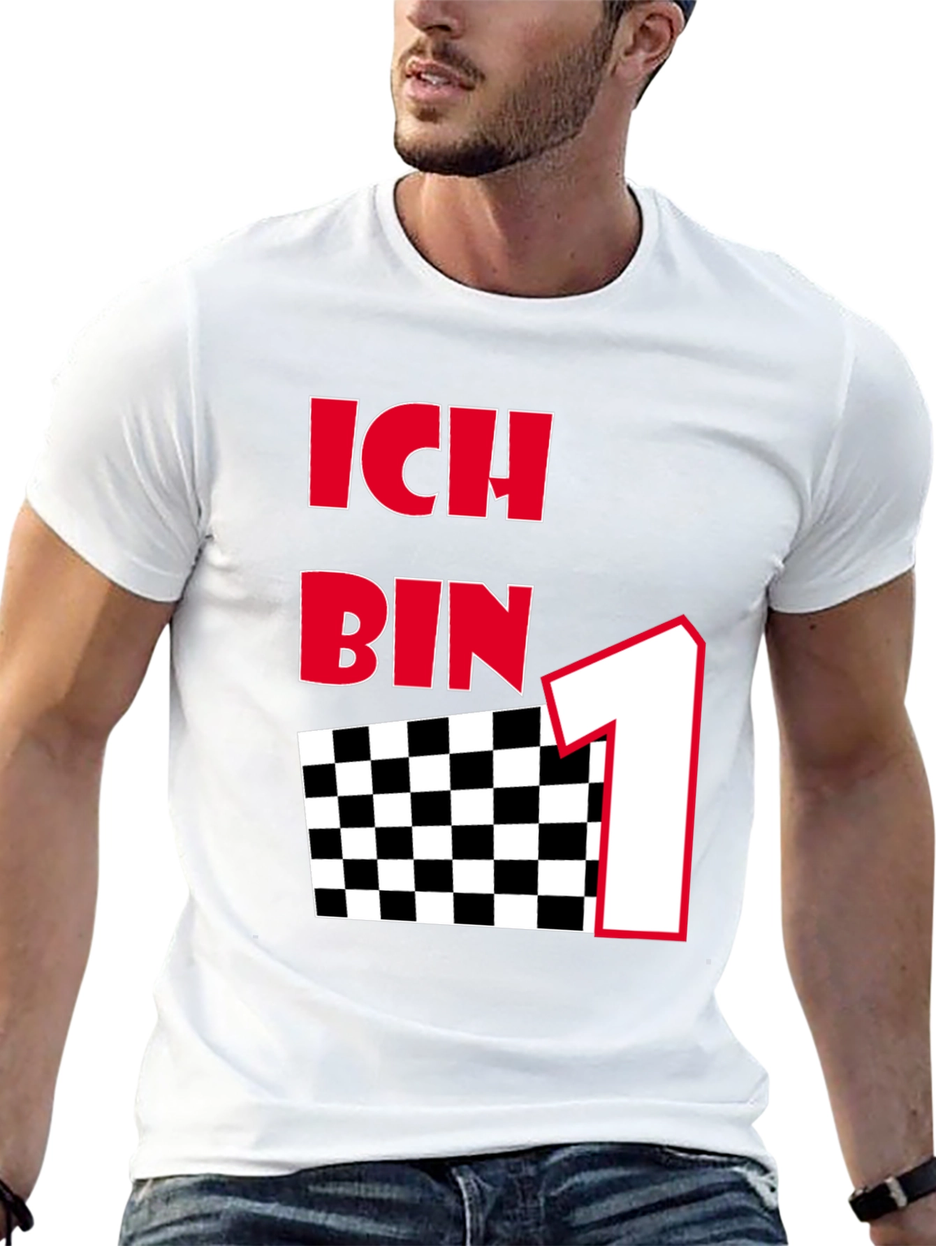 Ich Bin One Black Graphic Tee