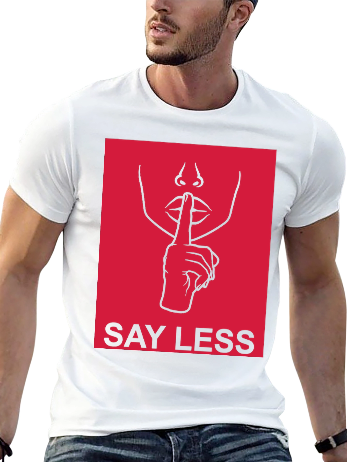 Say Less Graphic Tee - Trendy Unisex T-Shirt