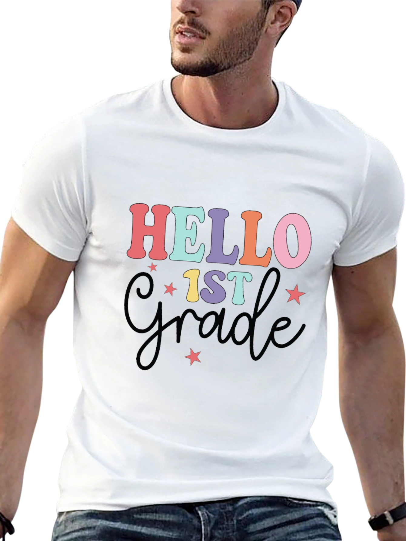 Hello 1st Grade T-Shirt Back to School Tee