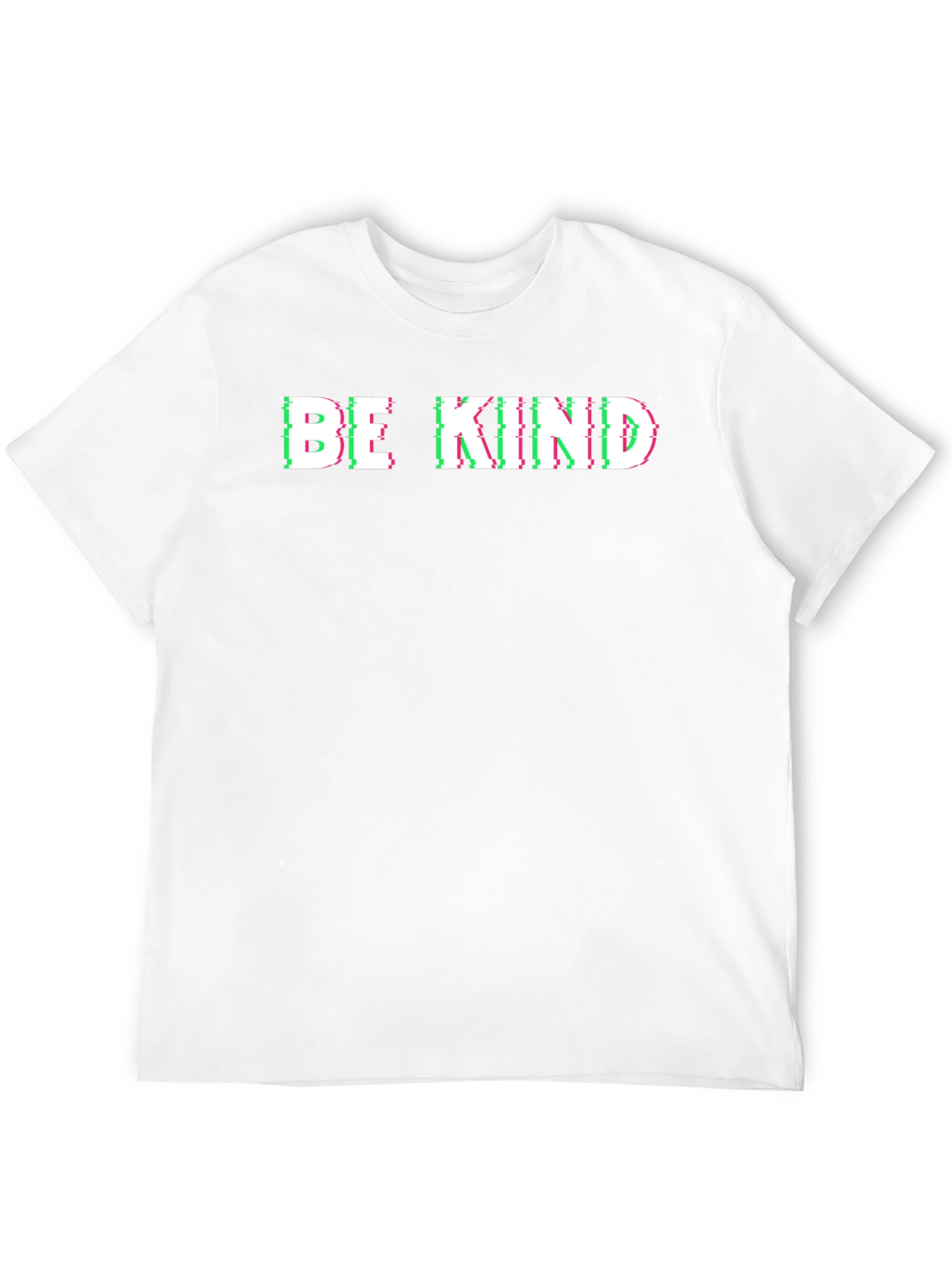 Be Kind Glitch Graphic T-Shirt - Short Sleeve