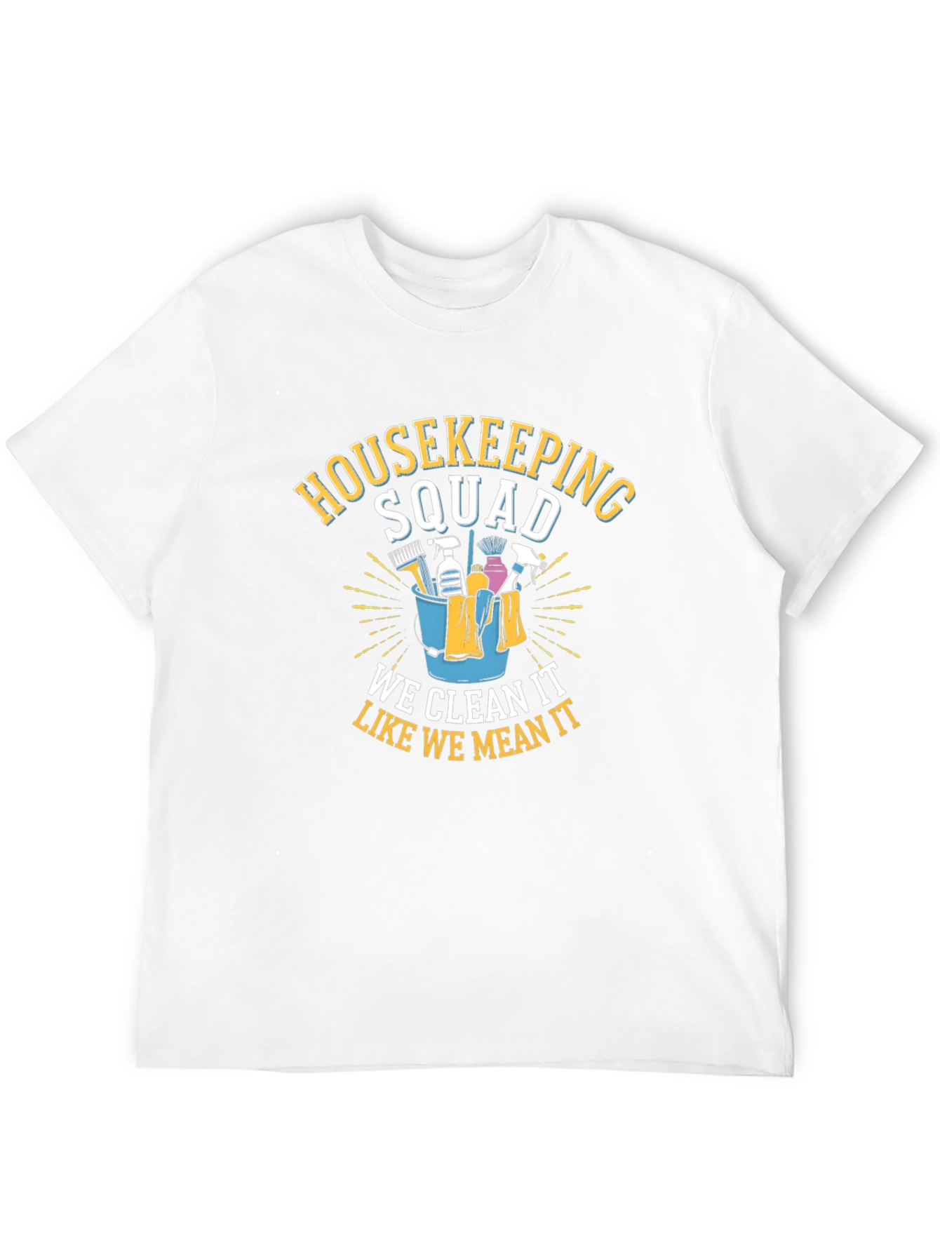 Housekeeping Squad Graphic Tee - Cleaning Crew Pride
