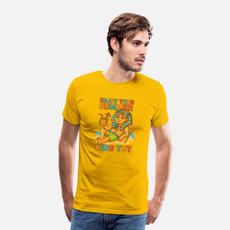 King Tut Summer Shirt Funny Pharaoh on Beach 2025