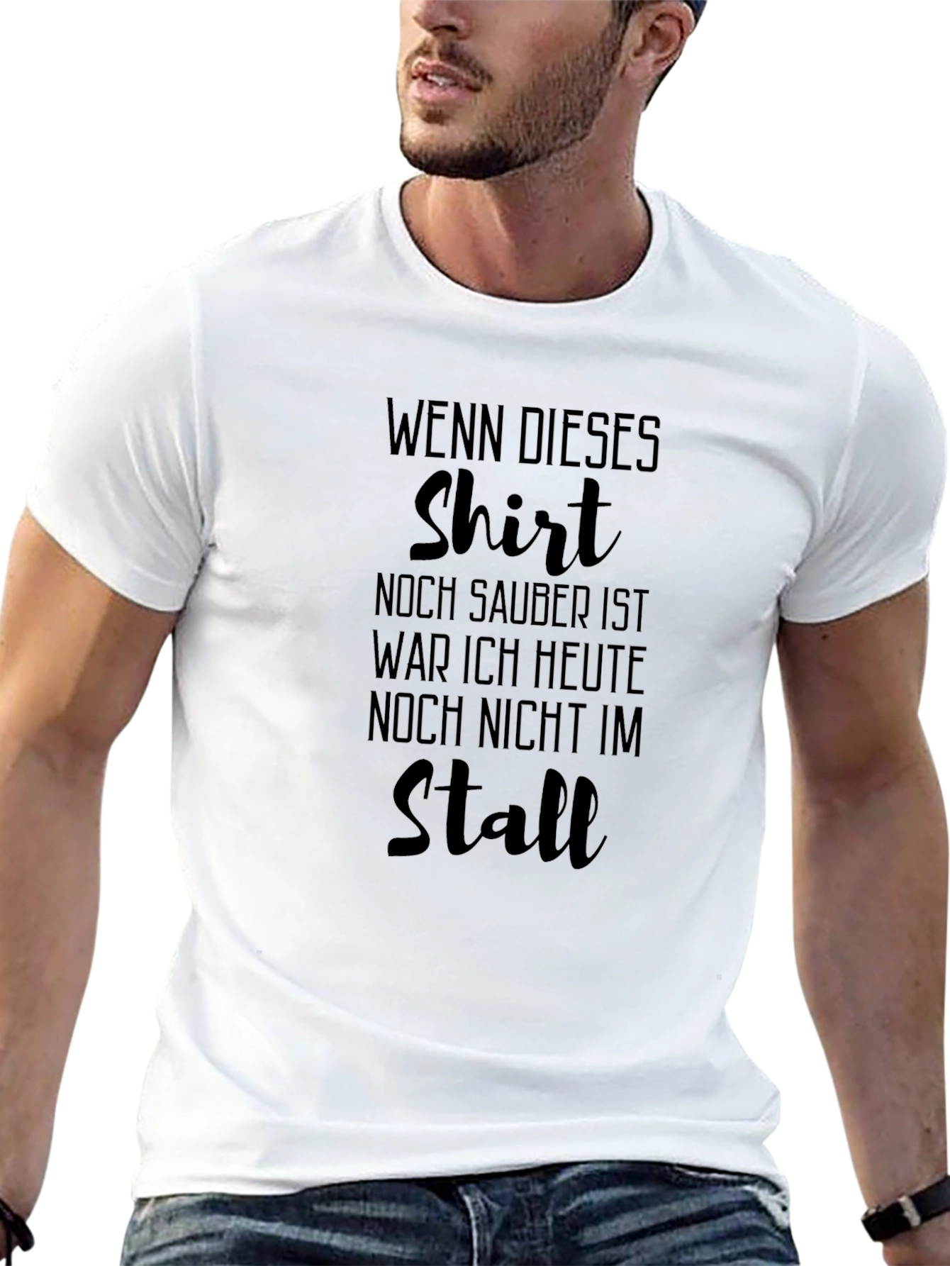 WENN DIESES SHIRT Mens Graphic Tee