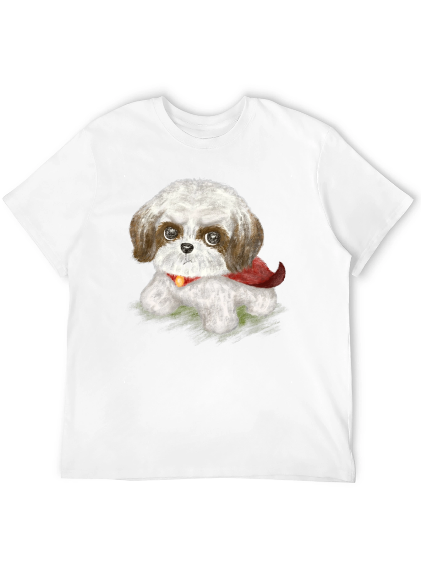 Cute Shih Tzu Superhero Dog Graphic T-Shirt