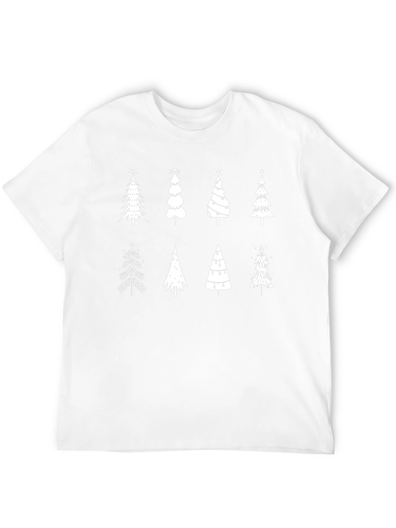 Christmas Trees Graphic Print T-Shirt