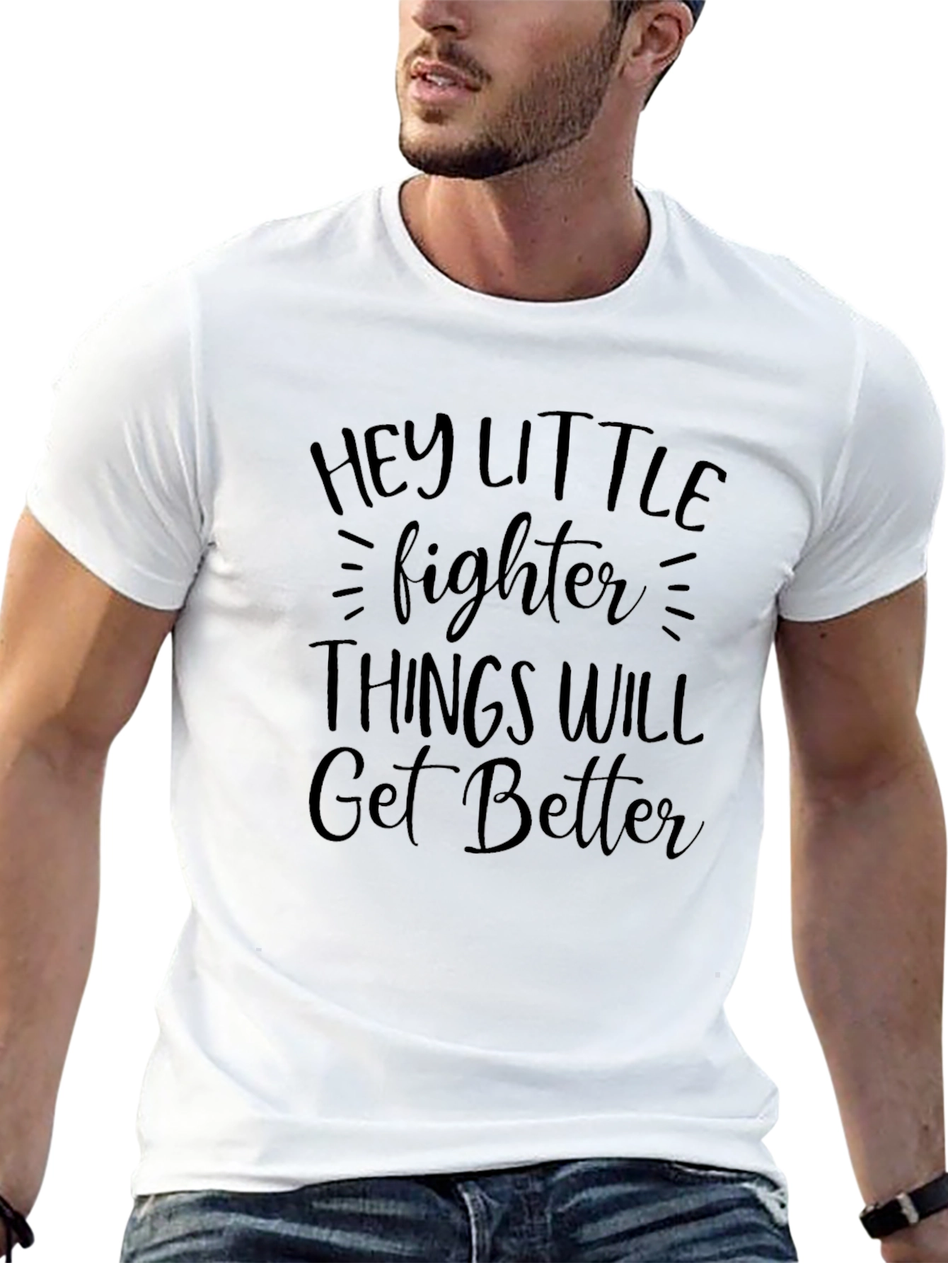 Hey Little Fighter Graphic Tee