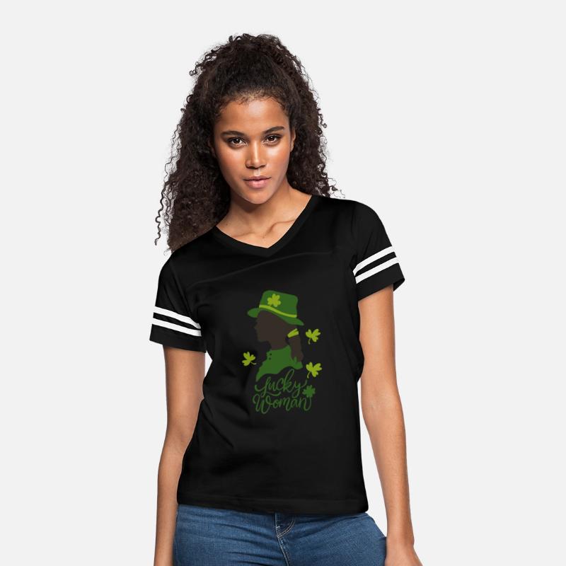 Lucky Woman Groovy Retro Teacher St Patrick's Day