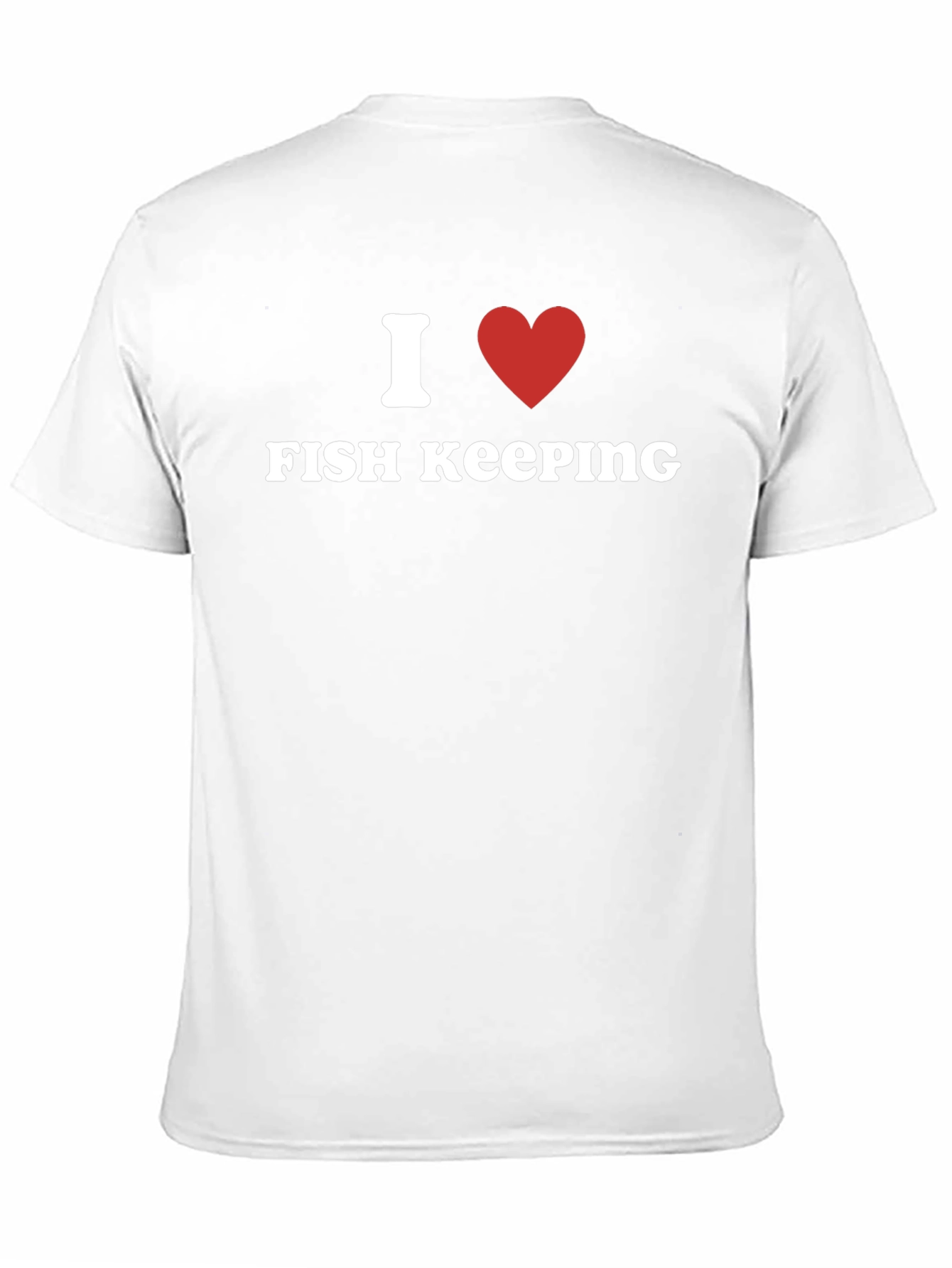 I Heart Fish Keeping T-Shirt - Black Cotton Tee