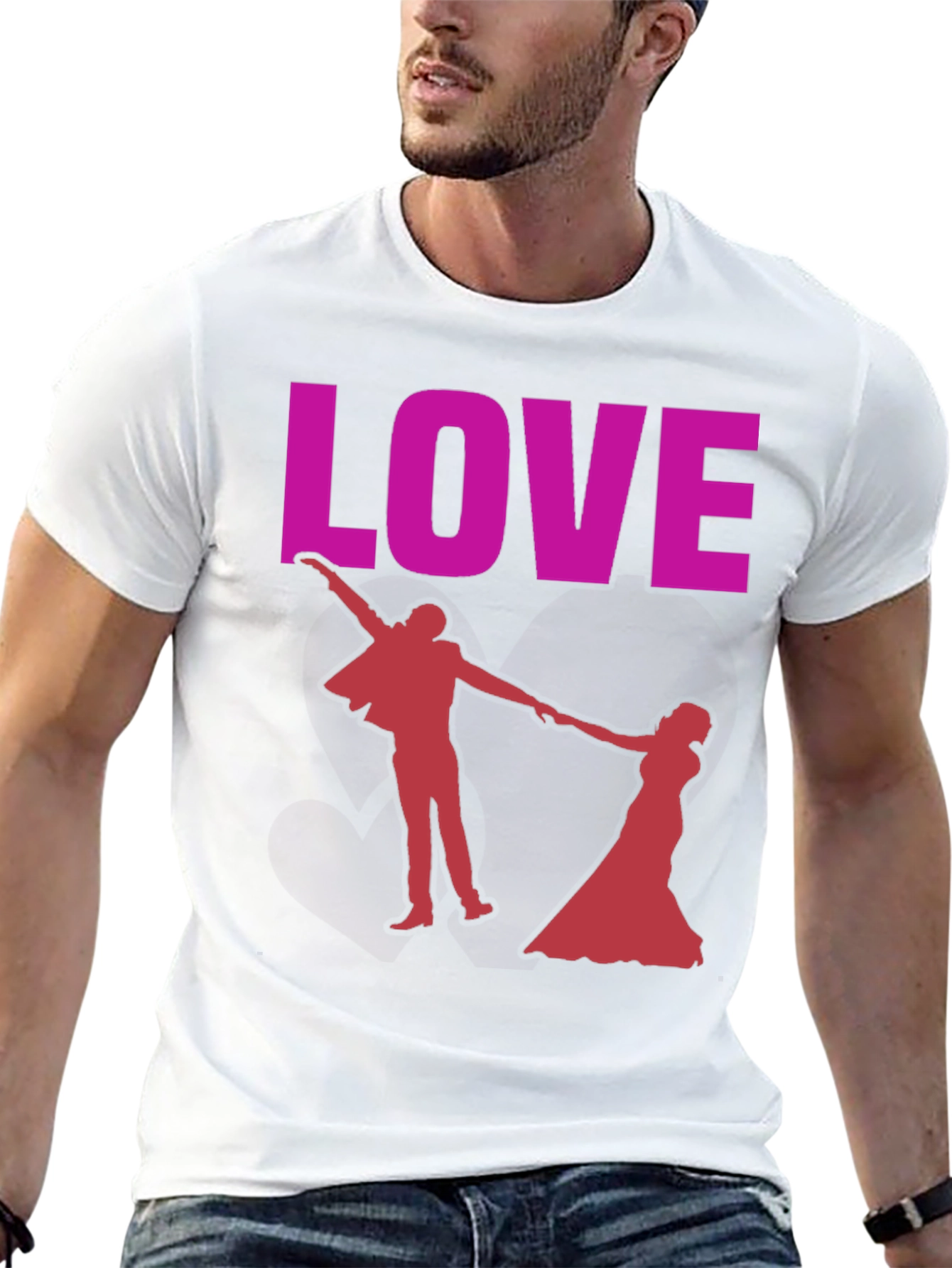 Love Dancing Couple Graphic Tee - Valentines Day Gift