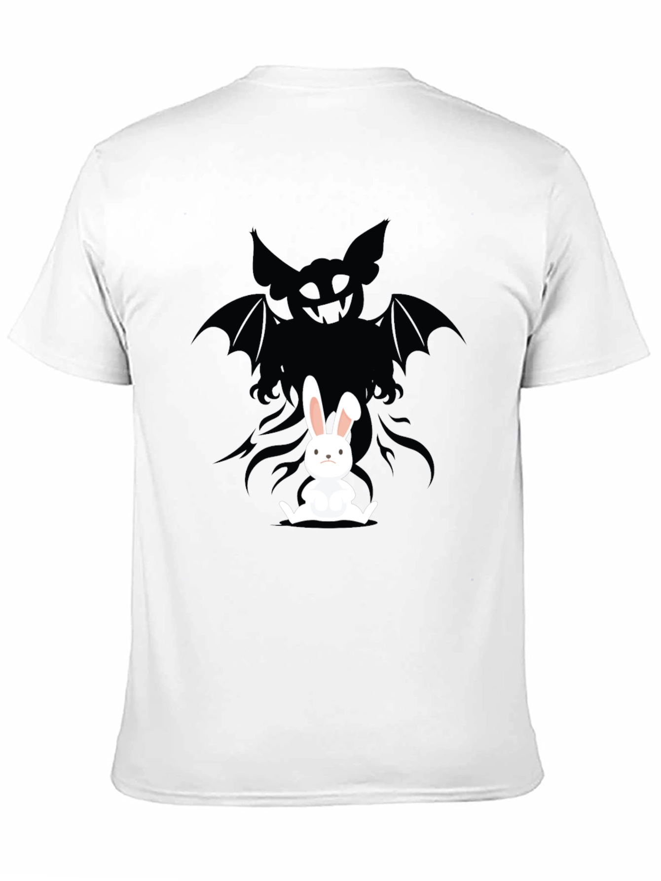 Rabbits Shadow T-Shirt - Dark Humor Design