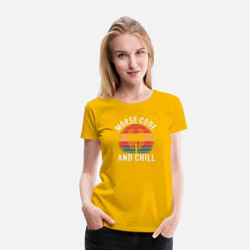 Morse Code And Chill Amateuer Radio Operater Ham