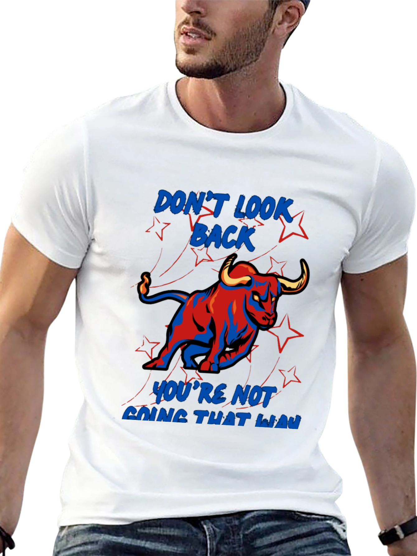 Dont Look Back Graphic Tee - Black