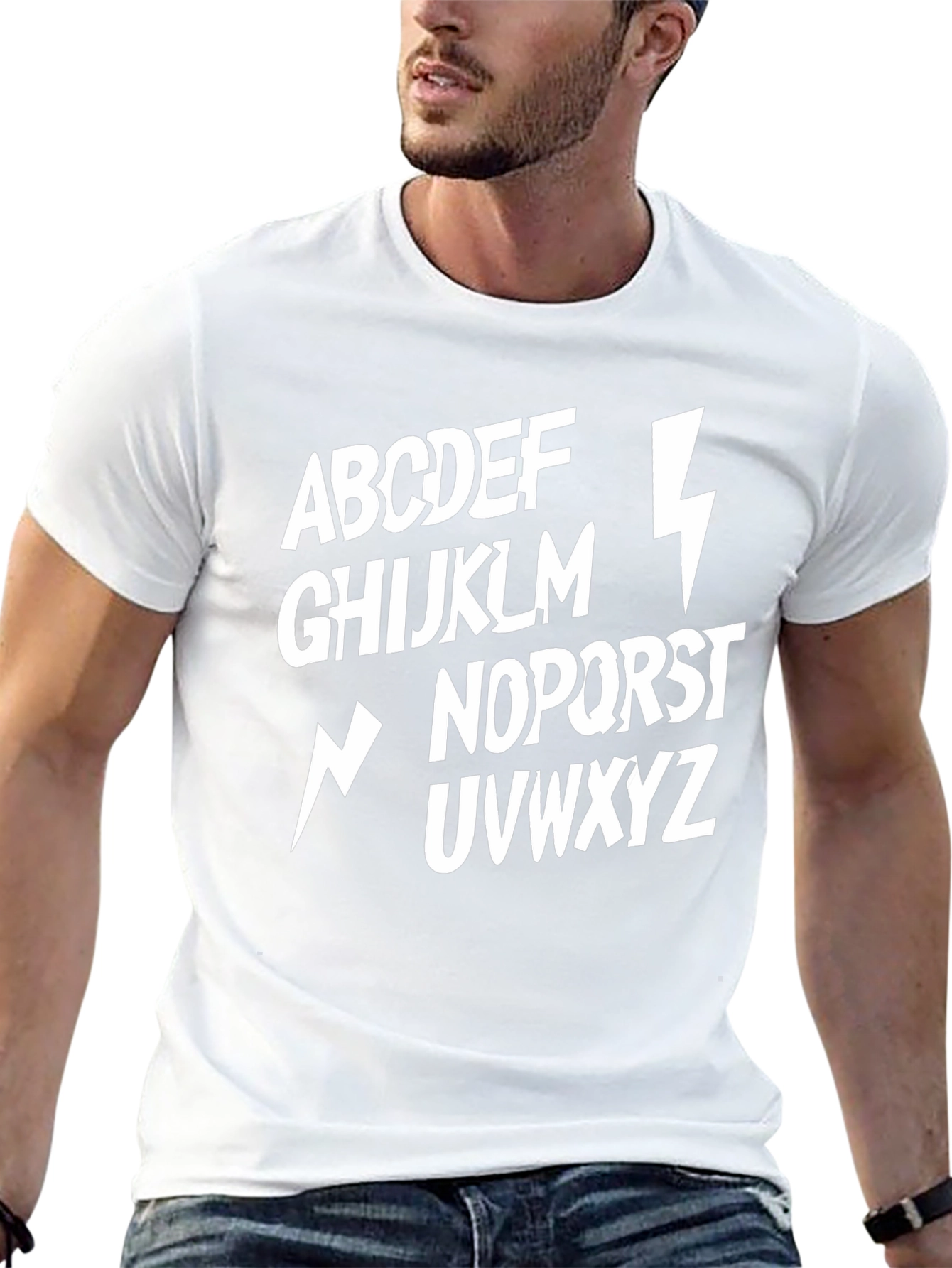 Alphabet Lightning Bolt T-Shirt