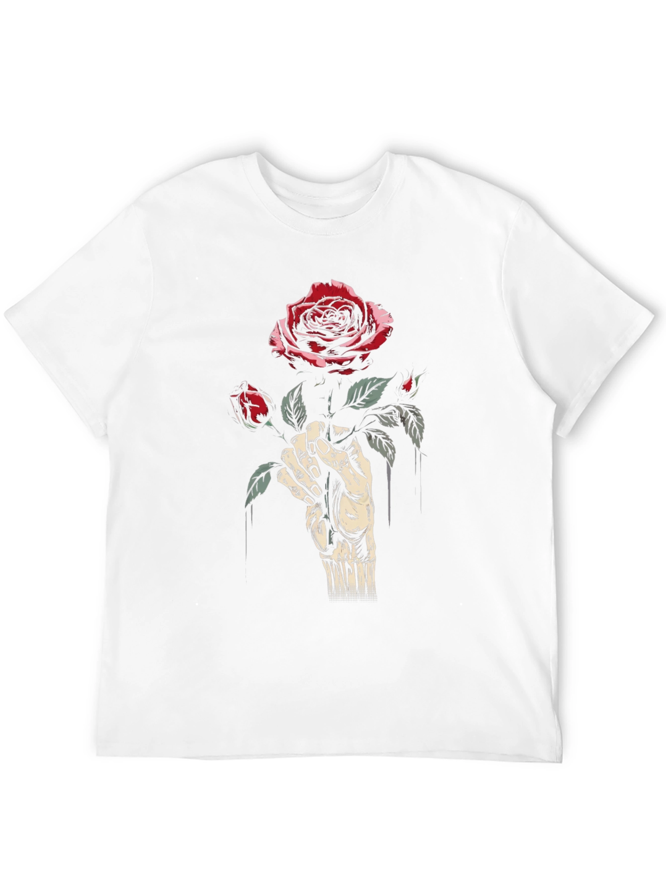 Rose Hand Black T-Shirt
